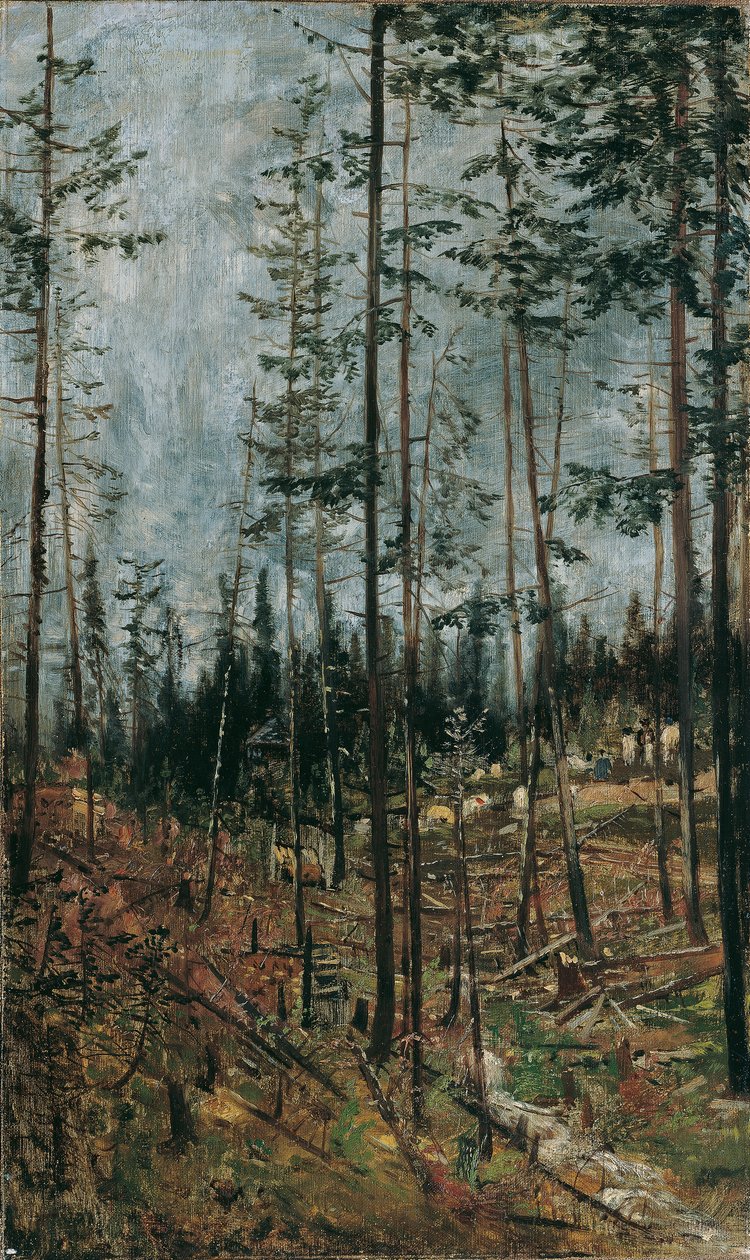 Waldschlag bei Gödöllö alkotó: Theodor von Hormann