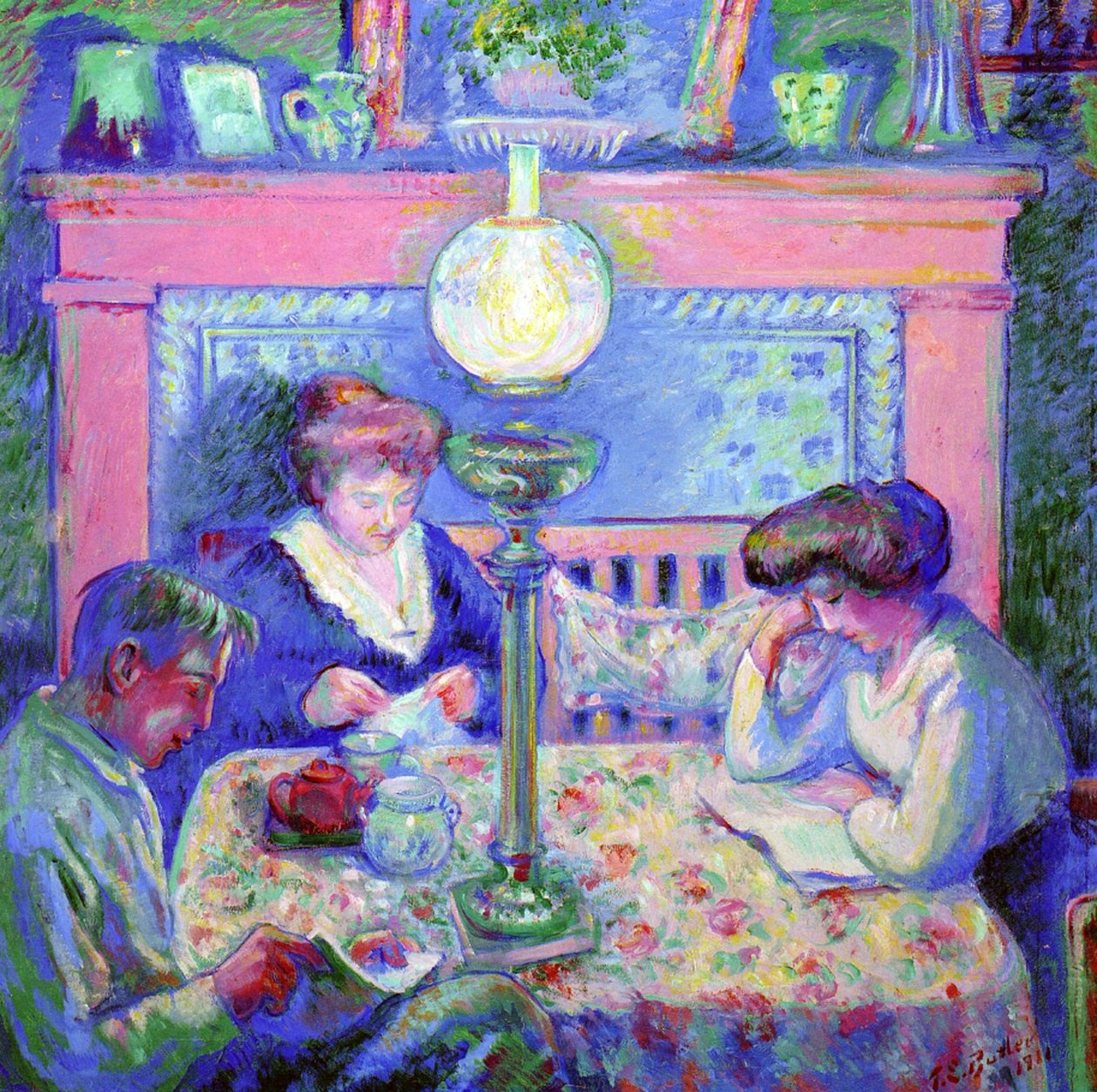 Vacsora után, 1911 alkotó: Theodore Earl Butler