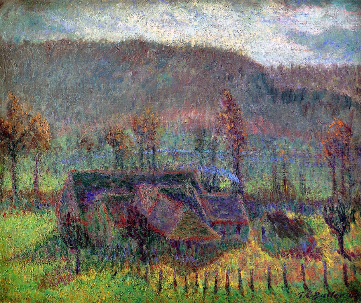 Giverny-i nyaralók, 1907 körül alkotó: Theodore Earl Butler