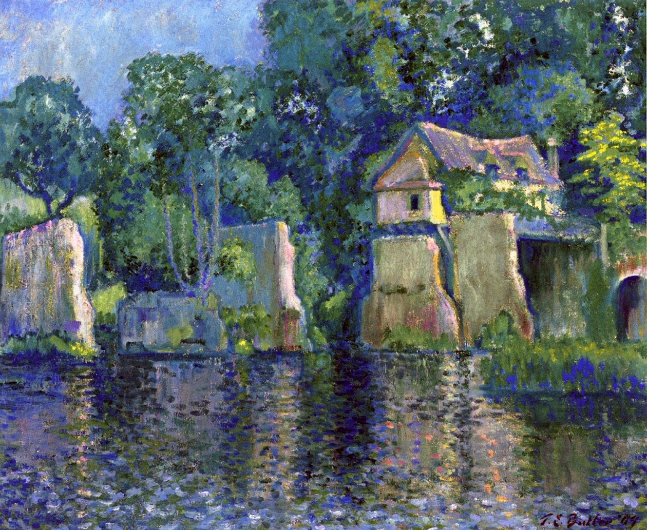 Vernon, Giverny közelében, 1909 olaj, vászon alkotó: Theodore Earl Butler