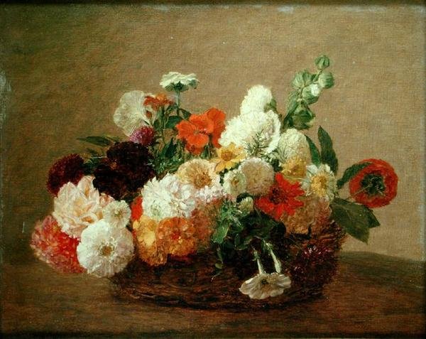 Csendélet virágokkal alkotó: Theodore Fantin Latour