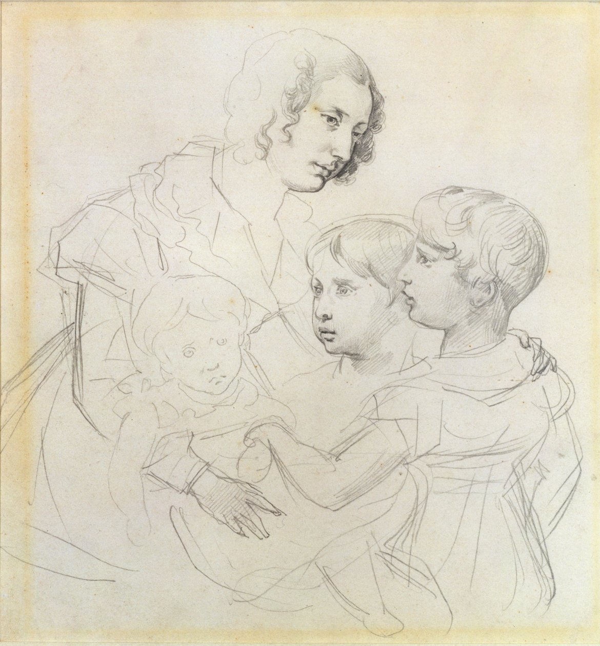 Egy anya és gyermekei alkotó: Theodore Gericault