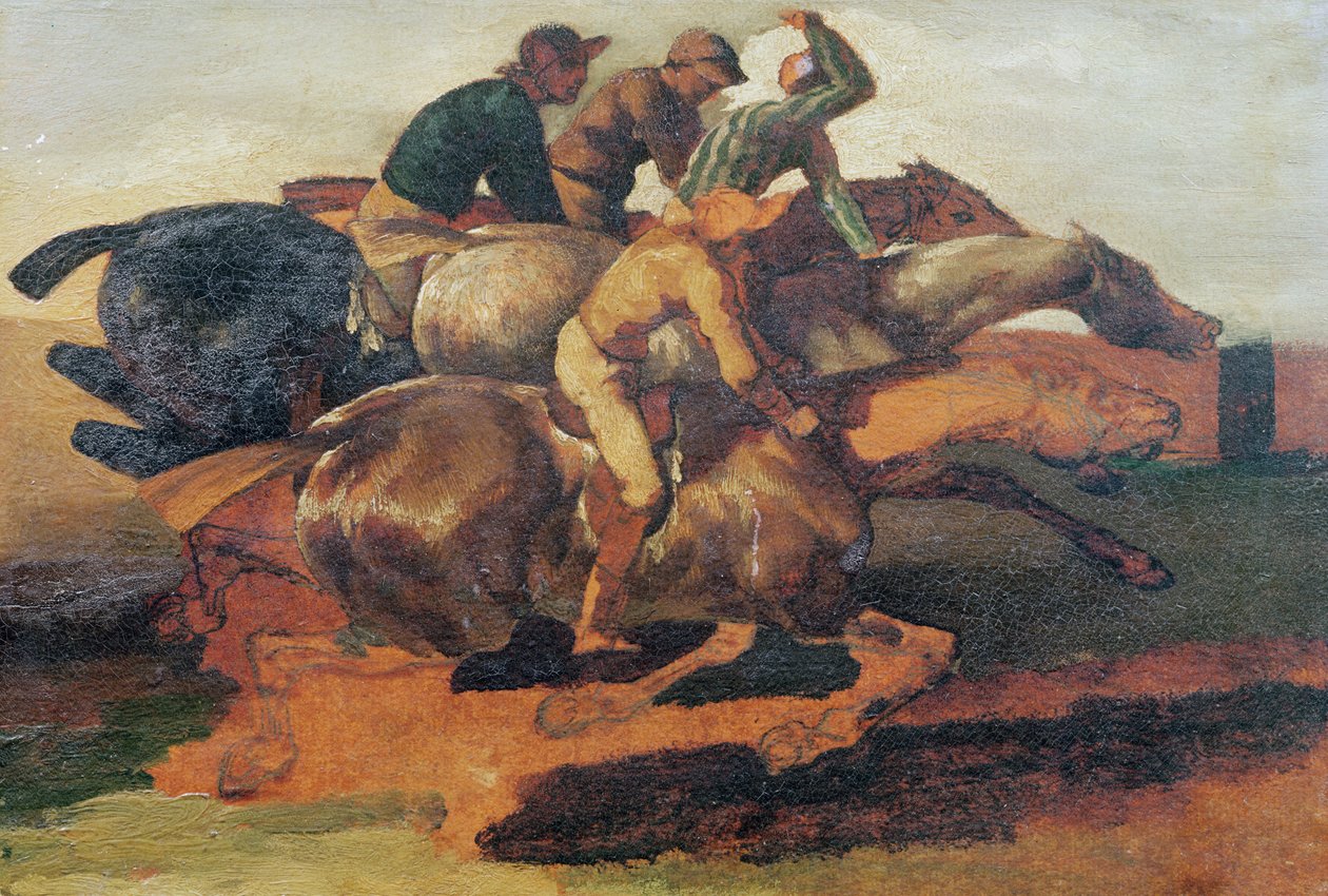 Négy zsoké vágtat alkotó: Theodore Gericault