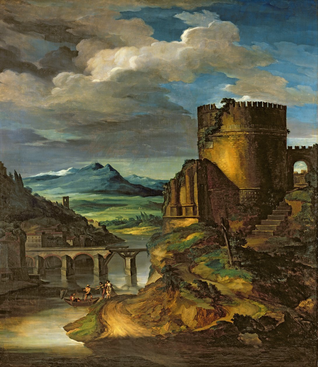 Olasz táj vagy Táj sírhellyel alkotó: Theodore Gericault