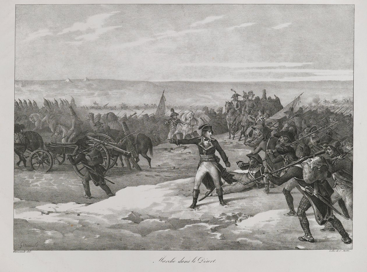 Március a sivatagban, 1823 alkotó: Theodore Gericault