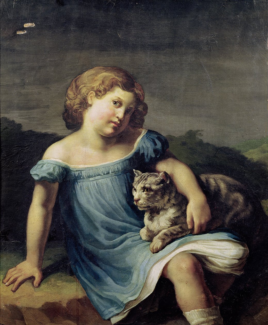 Louise Vernet gyermekkori portréja, 1818-19 alkotó: Theodore Gericault