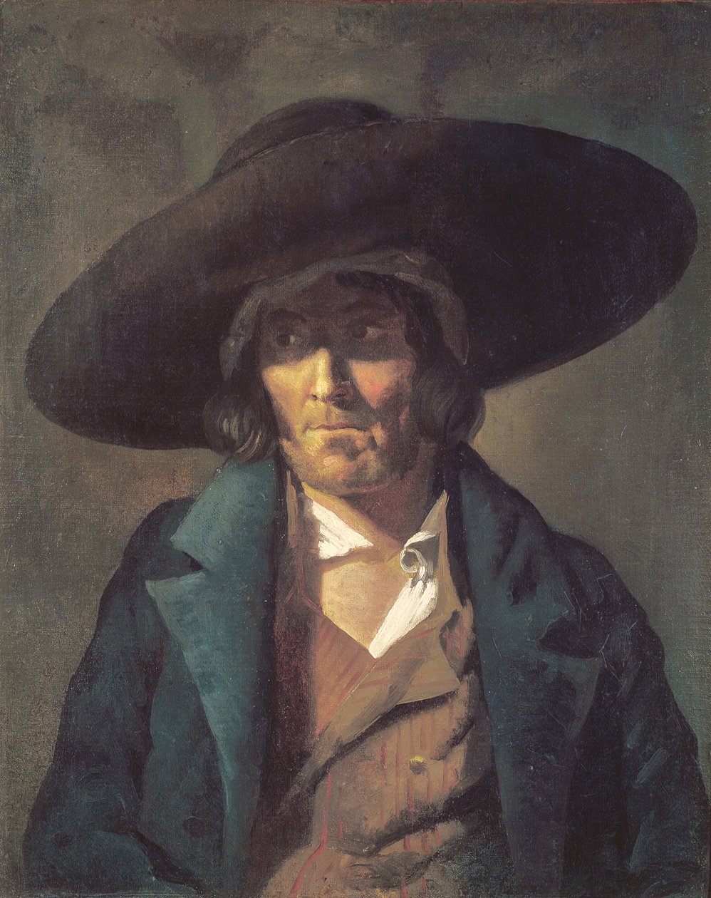 Férfiportré, The Vendean, 1822-23 körül alkotó: Theodore Gericault