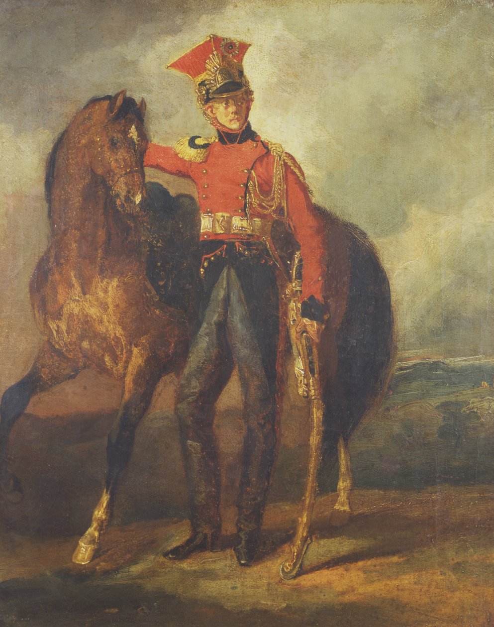 A Birodalmi Gárda vörös lándzsája alkotó: Theodore Gericault