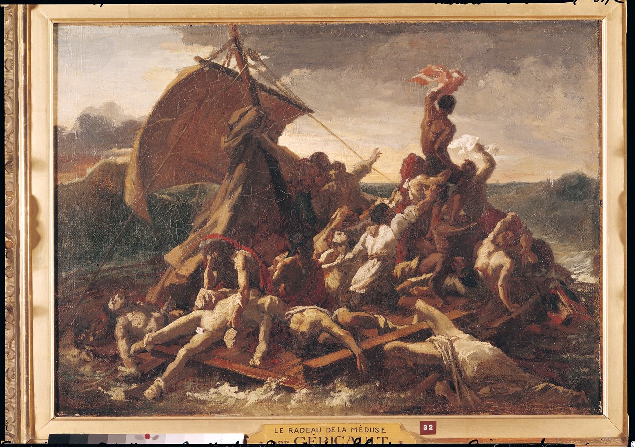 Tanulmány a Medúza tutajához, 1819 alkotó: Theodore Gericault