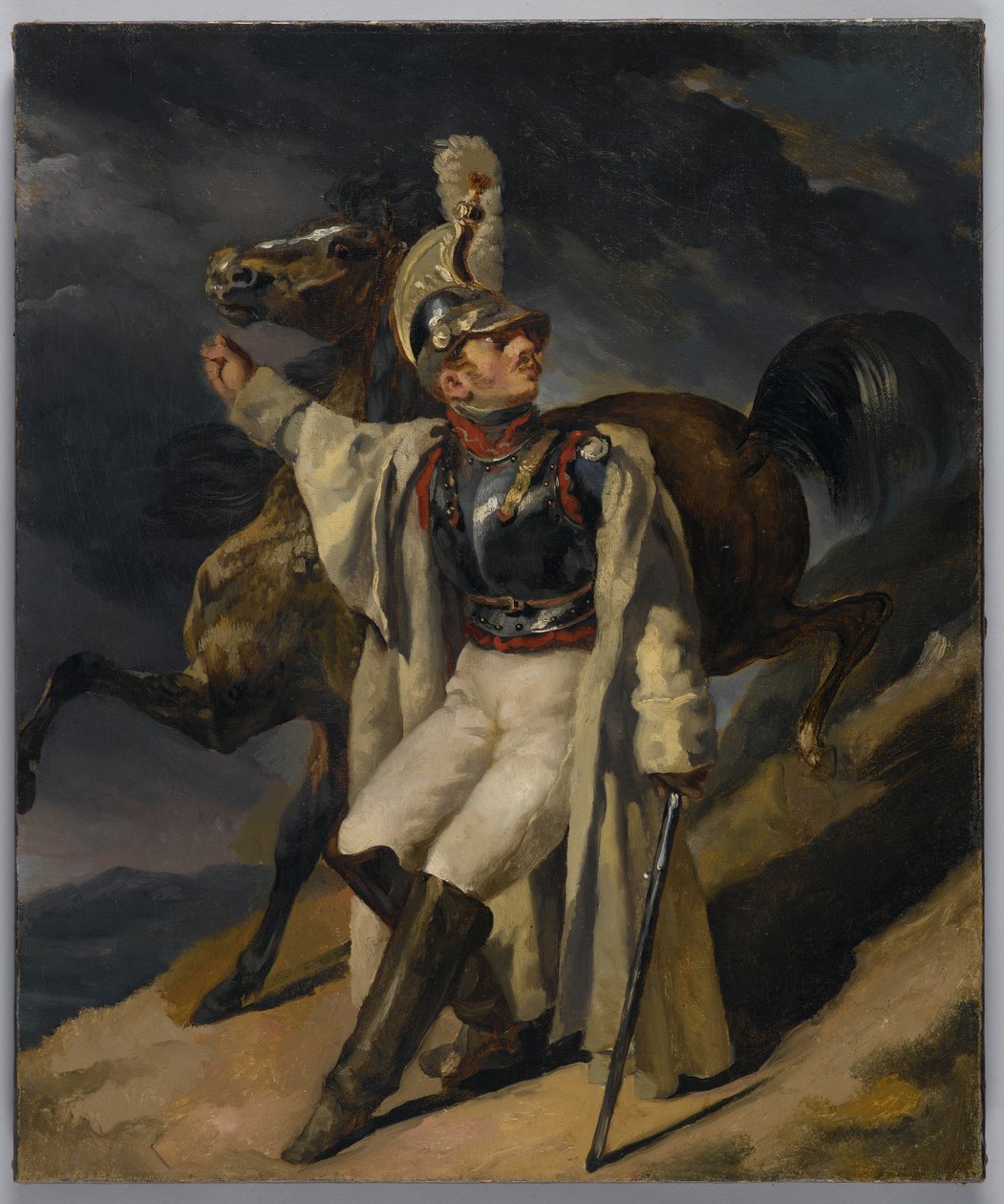Study for Wounded Cuirassier, 1814 (lásd még: 60407) alkotó: Theodore Gericault