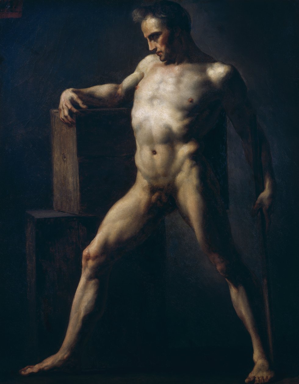 Férfitanulmány, 1808-12 körül alkotó: Theodore Gericault
