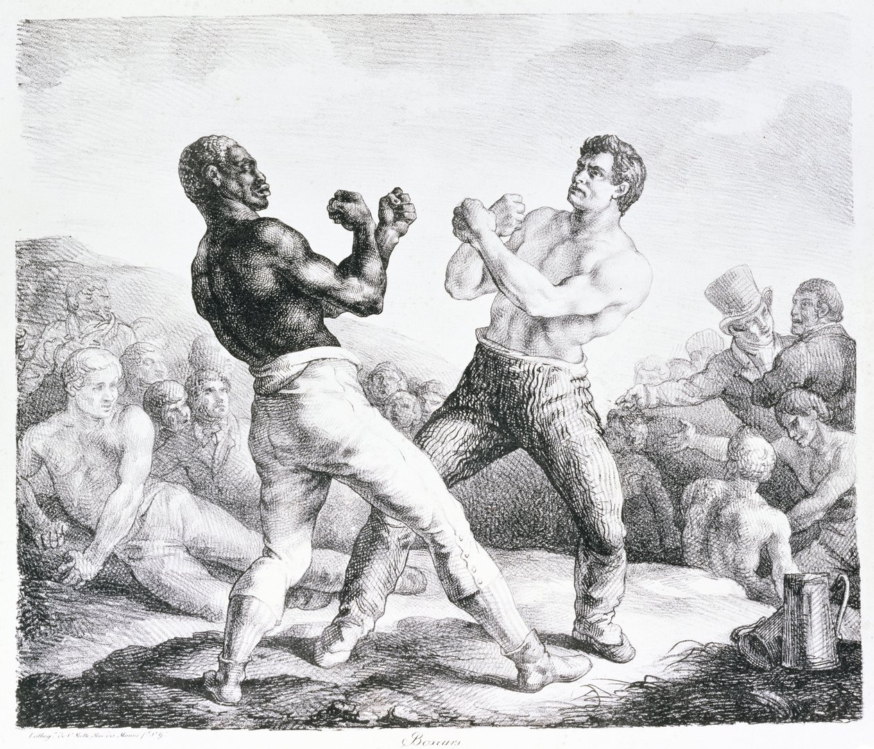 A boxerek, 1818 alkotó: Theodore Gericault