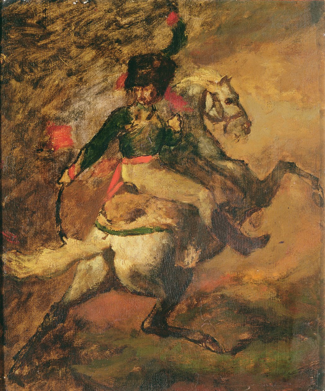A Charging Chasseur alkotó: Theodore Gericault