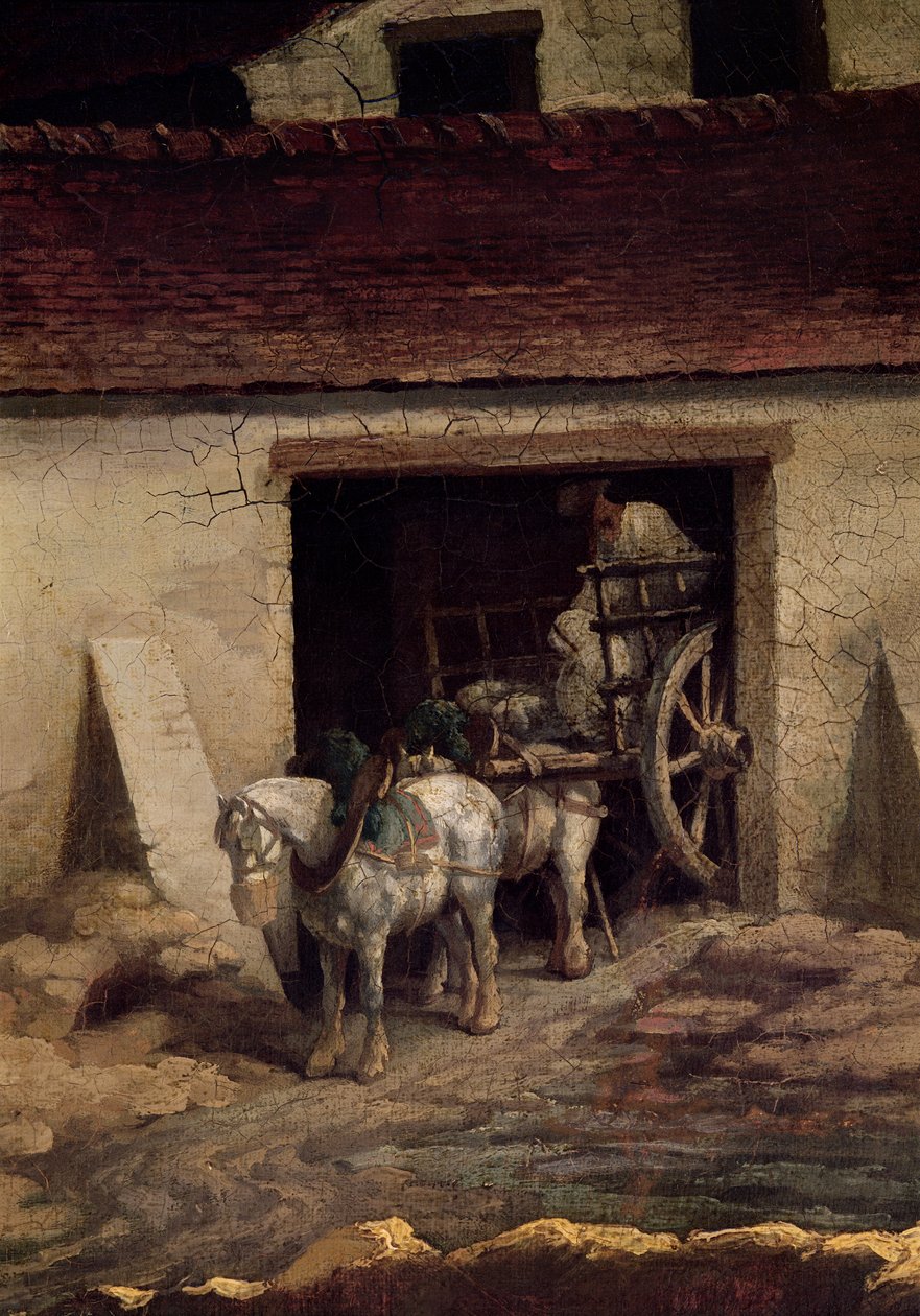 A kemence a vakolatgyárban (részlet) alkotó: Theodore Gericault