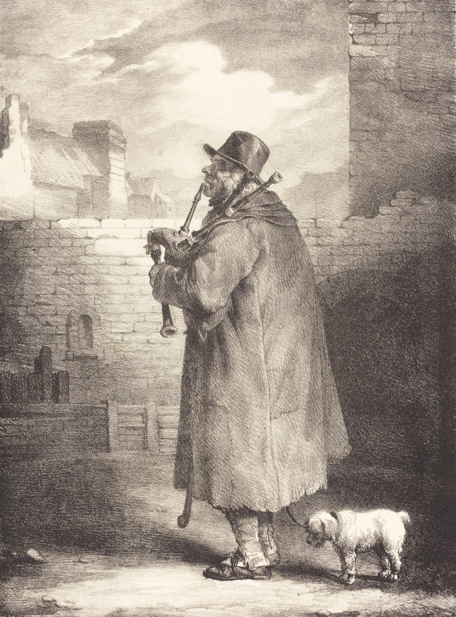 A Pipás, 1821 körül (litográfia, vászonpapír) alkotó: Theodore Gericault