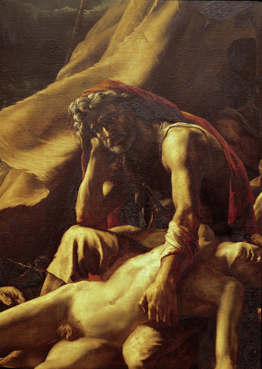 A Medúza tutaja, egy öregember részlete, 1819 alkotó: Theodore Gericault