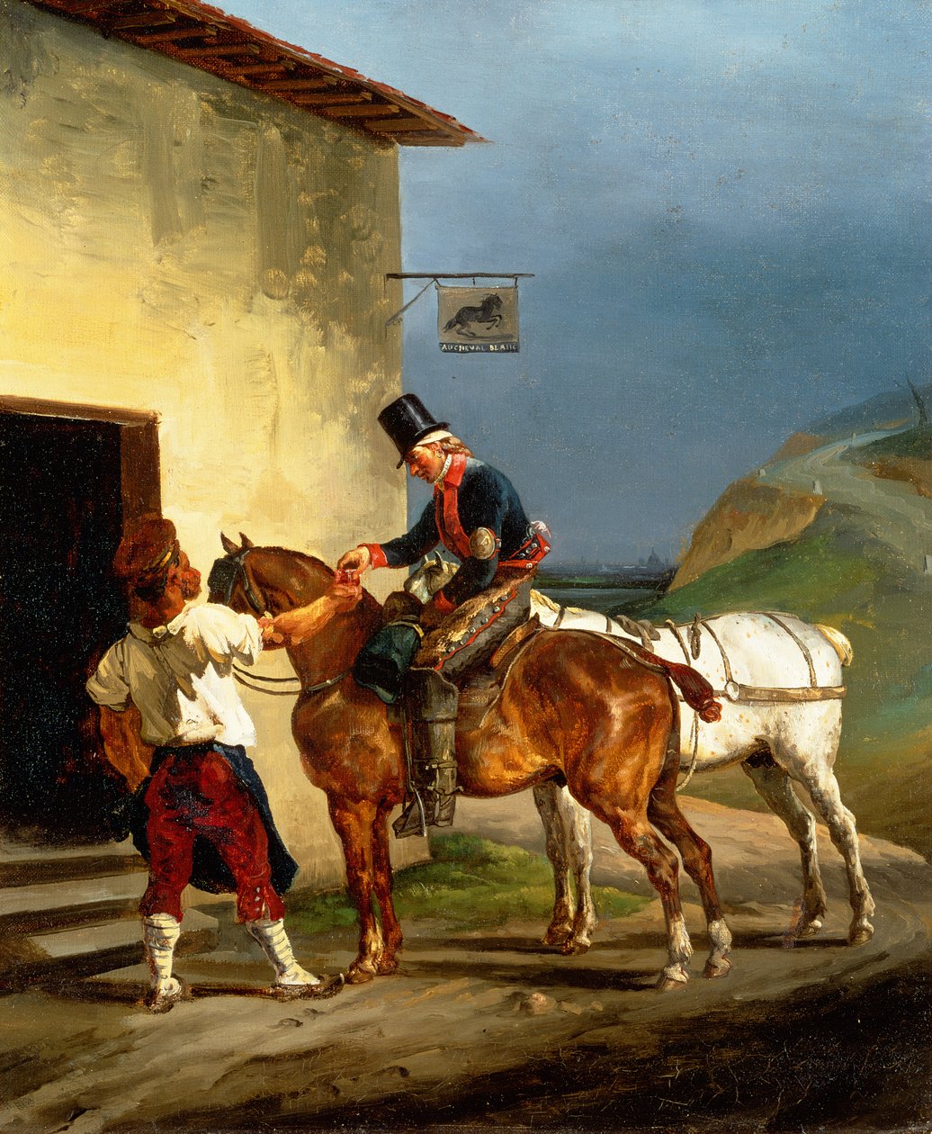 The White Horse Tavern, 1821-22 alkotó: Theodore Gericault