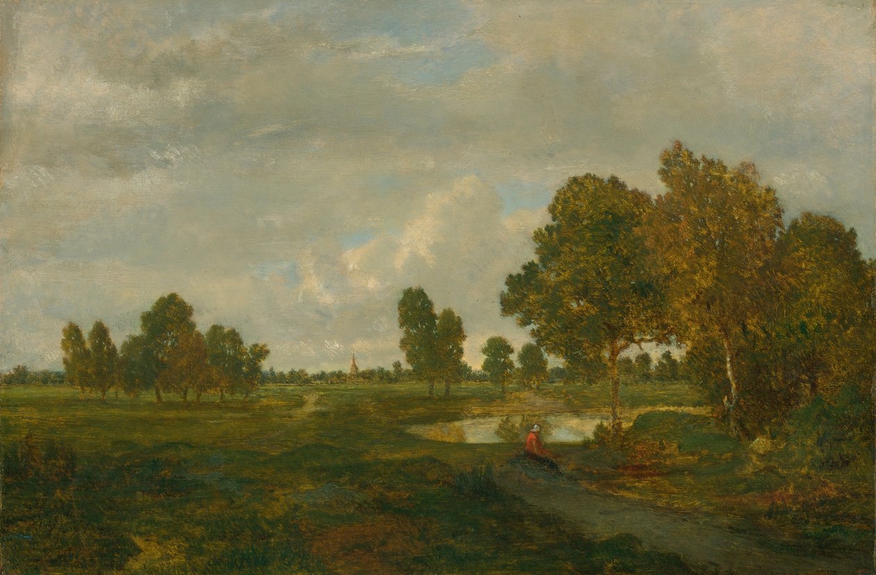 A tengernél alkotó: Pierre Etienne Theodore Rousseau