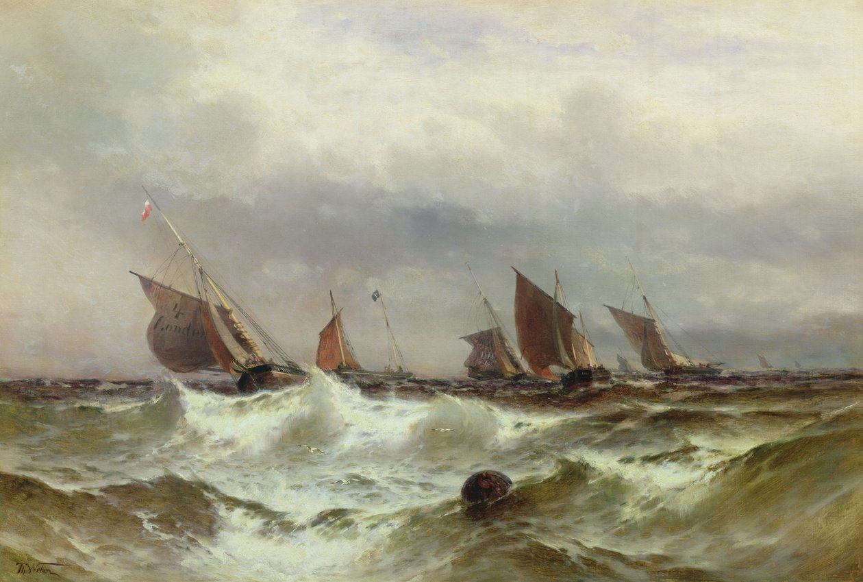 Dover pilóta és halászhajók alkotó: Theodore Weber