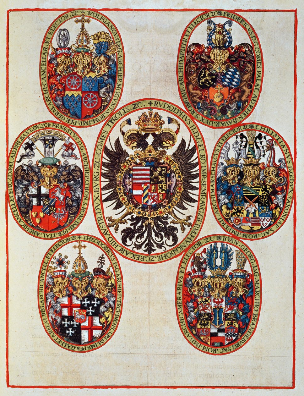 Címerek, az „Americae Tertia Pars..”, 1592. alkotó: Theodore de Bry