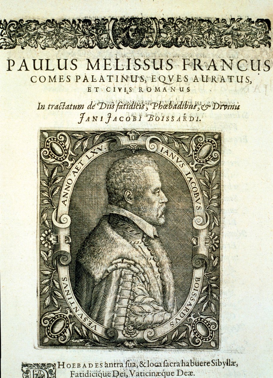 Jean-Jacques Boissard „Tractatus Posthumis” címlapja, 1605 körül alkotó: Theodore de Bry