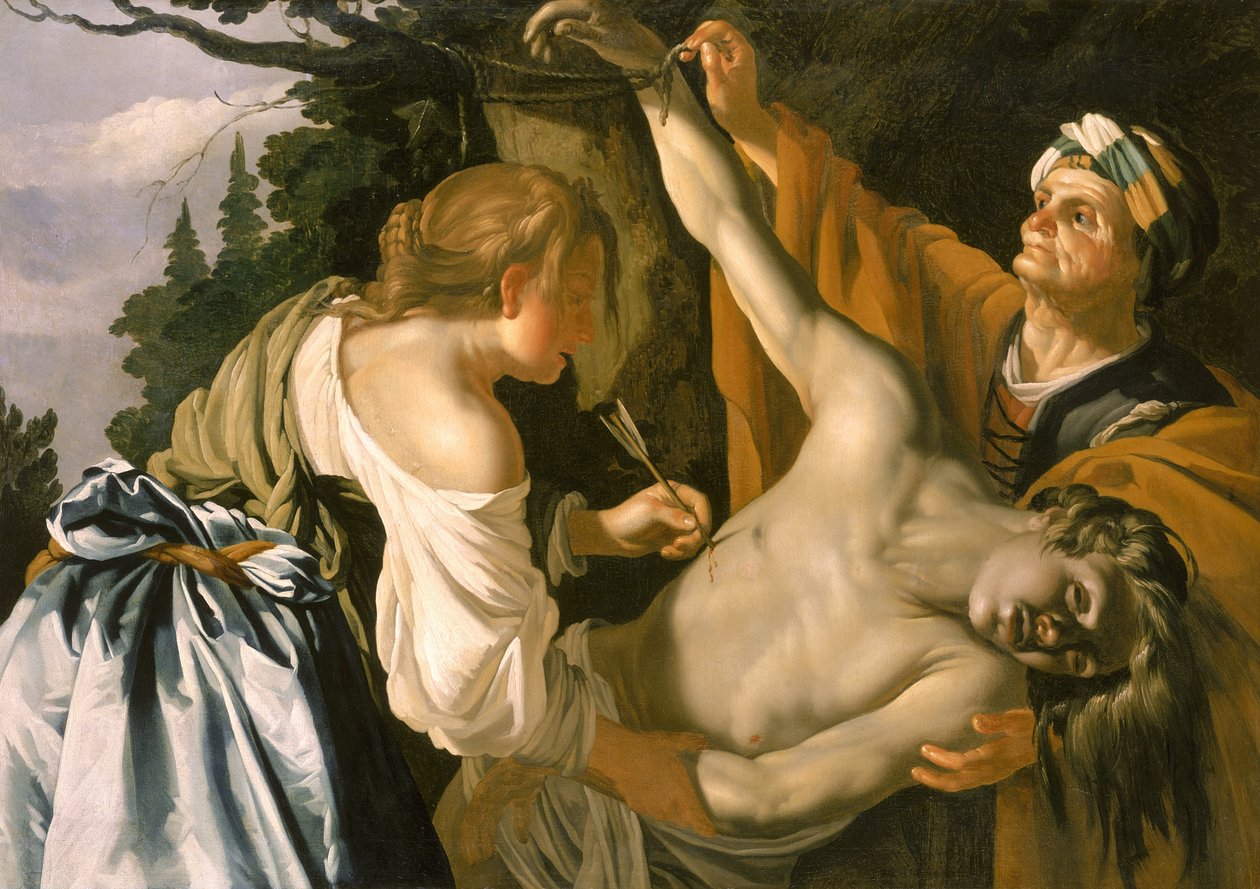 Szent Sebestyén ápolása, 1622 alkotó: Theodore van Baburen