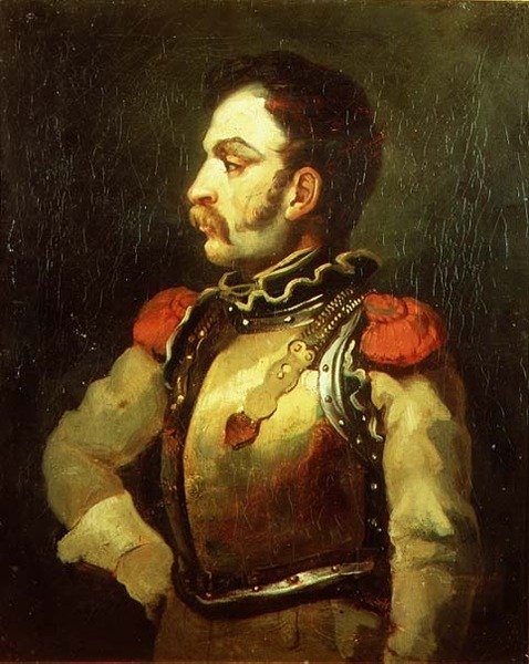 Karabiniás tiszt alkotó: Theodore (attr. to) Gericault