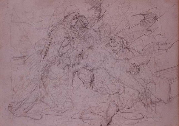 Leszállás a keresztről (rajz) alkotó: Theodore (attr. to) Gericault