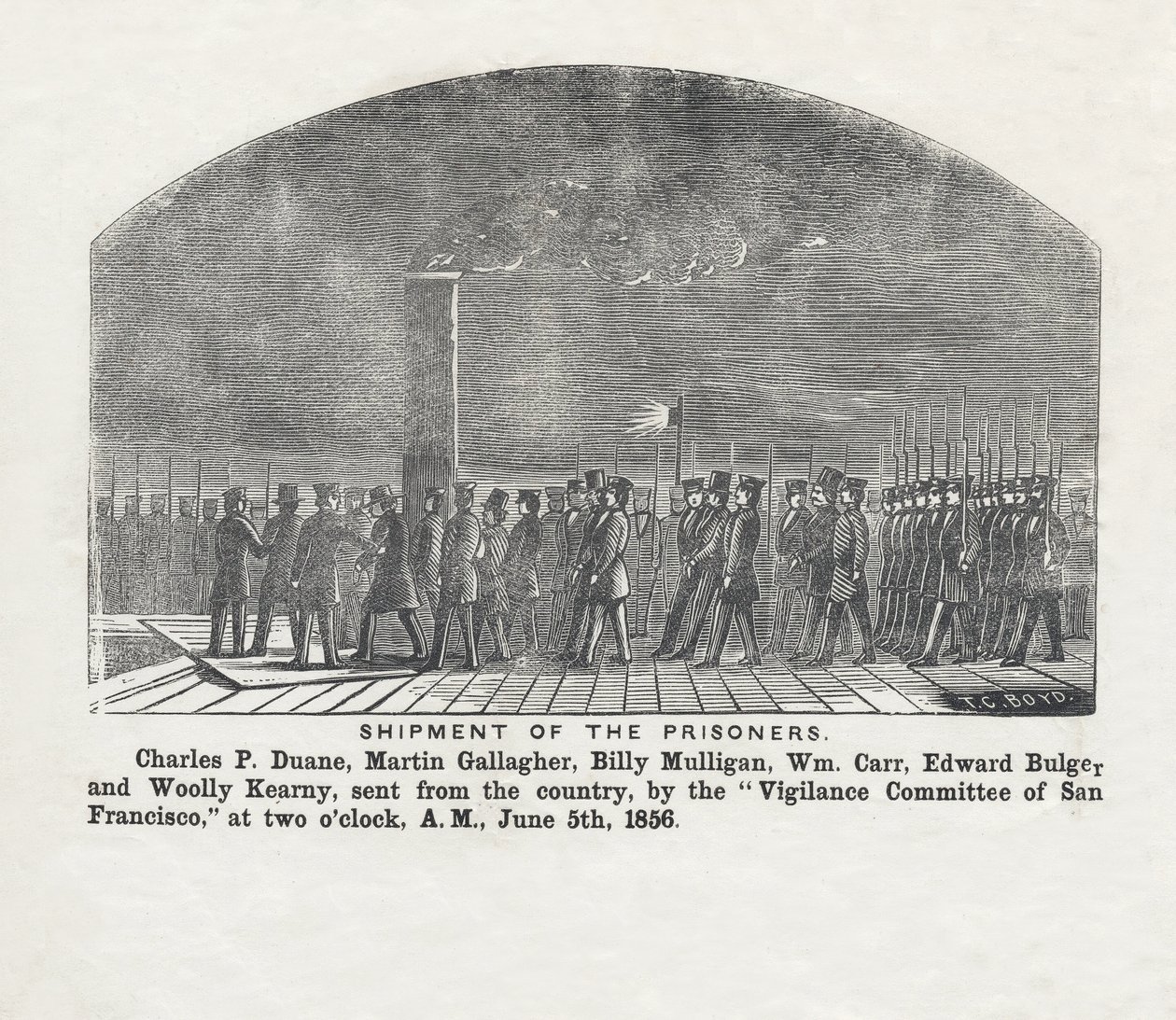 A rabok szállítmánya, kocsma. 1856 alkotó: Theodore C. Boyd