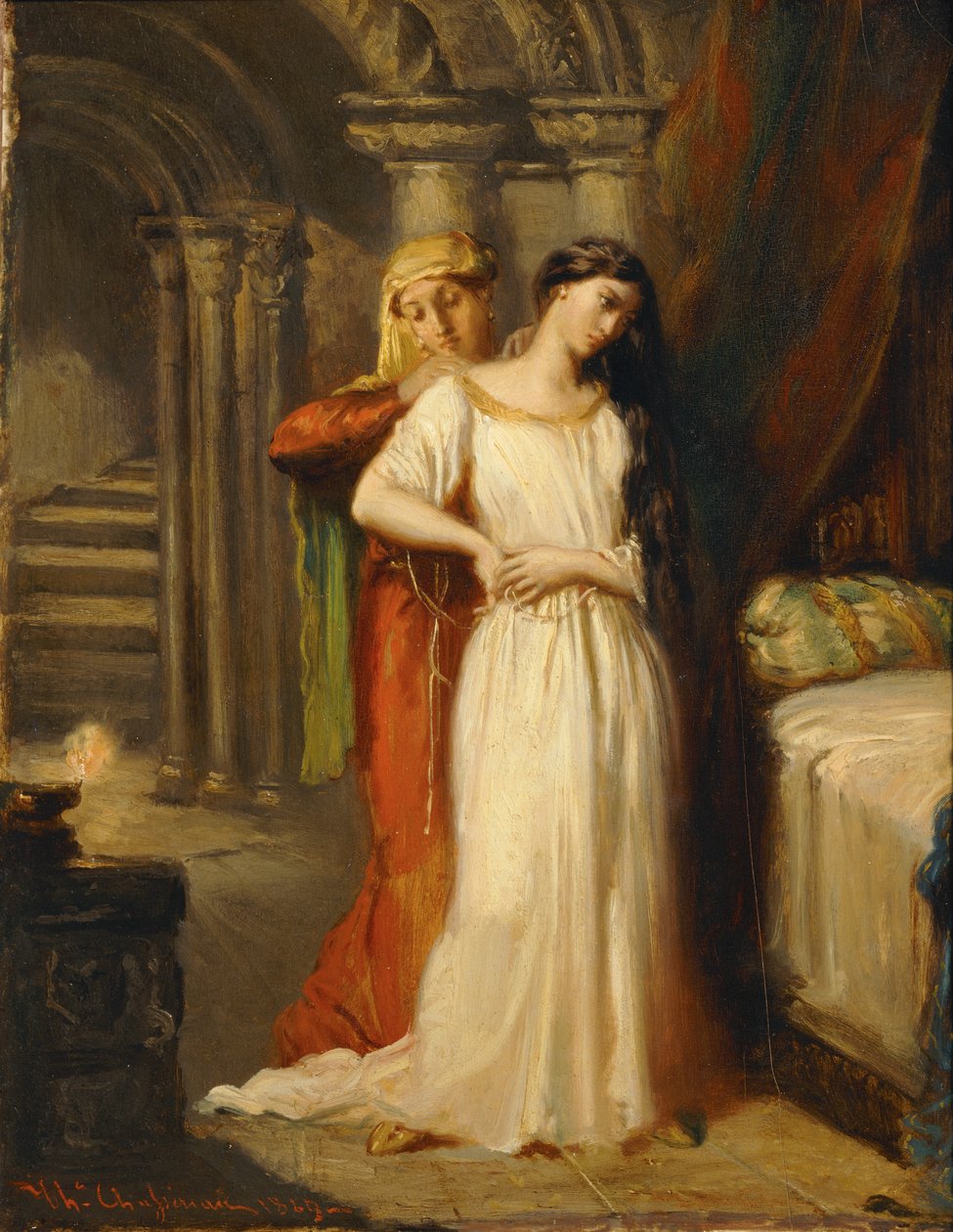Le coucher de Desdemone - Desdemona lefekszik ... alkotó: Théodore Chassériau
