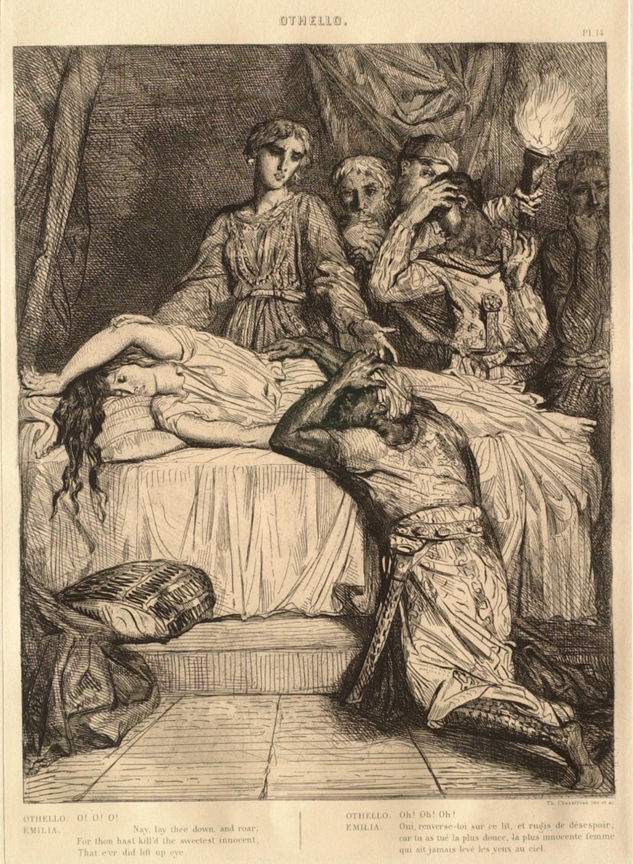 Othello-szvit: 14. szám (5. felvonás, 2. jelenet) alkotó: Théodore Chassériau