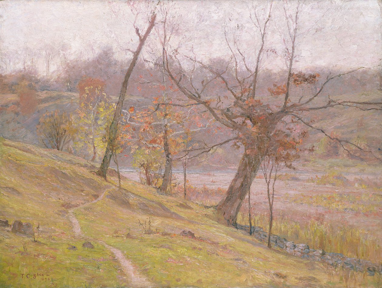 A szőlő virágzása alkotó: Theodore Clement Steele