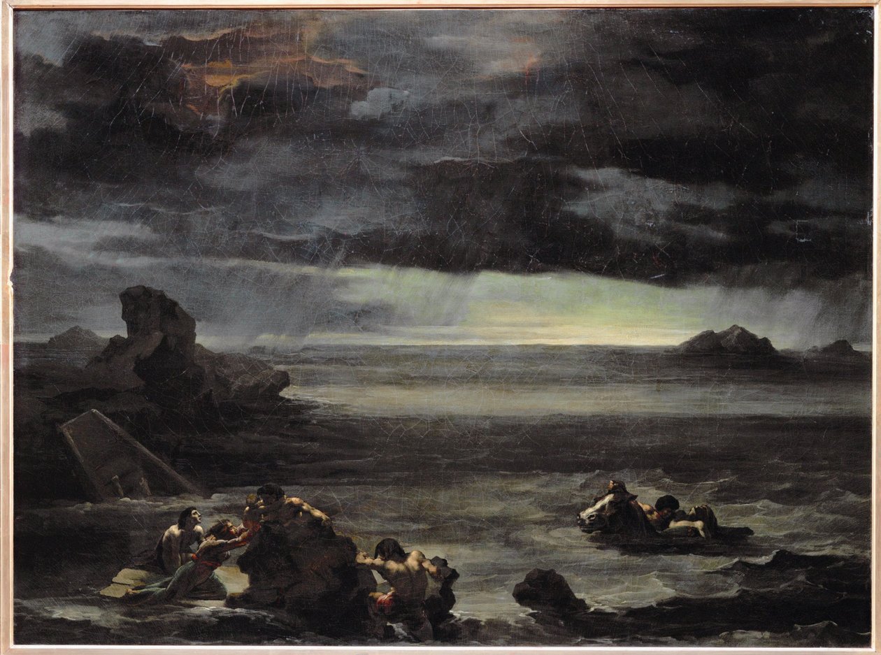 Egy jelenet az árvízből ... alkotó: Theodore Gericault