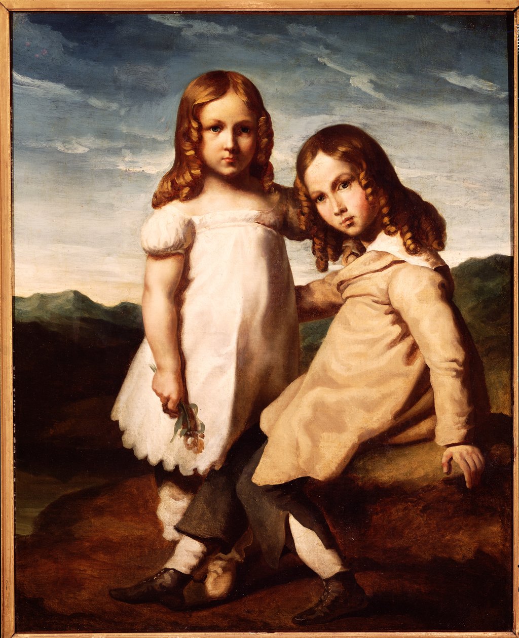 Alfred Dedreux (1810-60) gyermekként nővérével, Elisabeth-tel, 1816-17 alkotó: Theodore Gericault