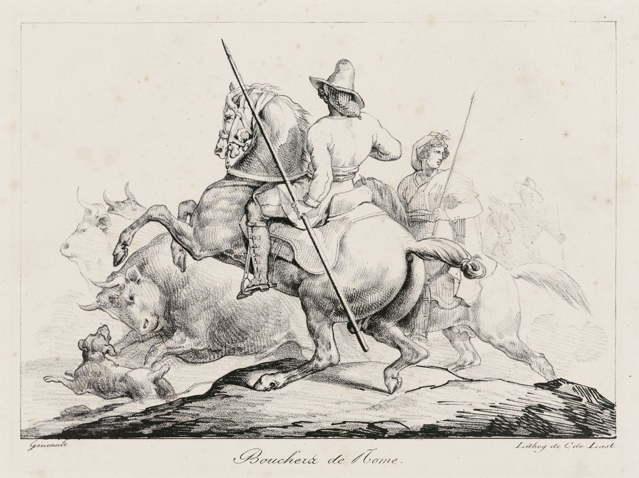 Római hentesek (Roman Butchers) alkotó: Theodore Gericault