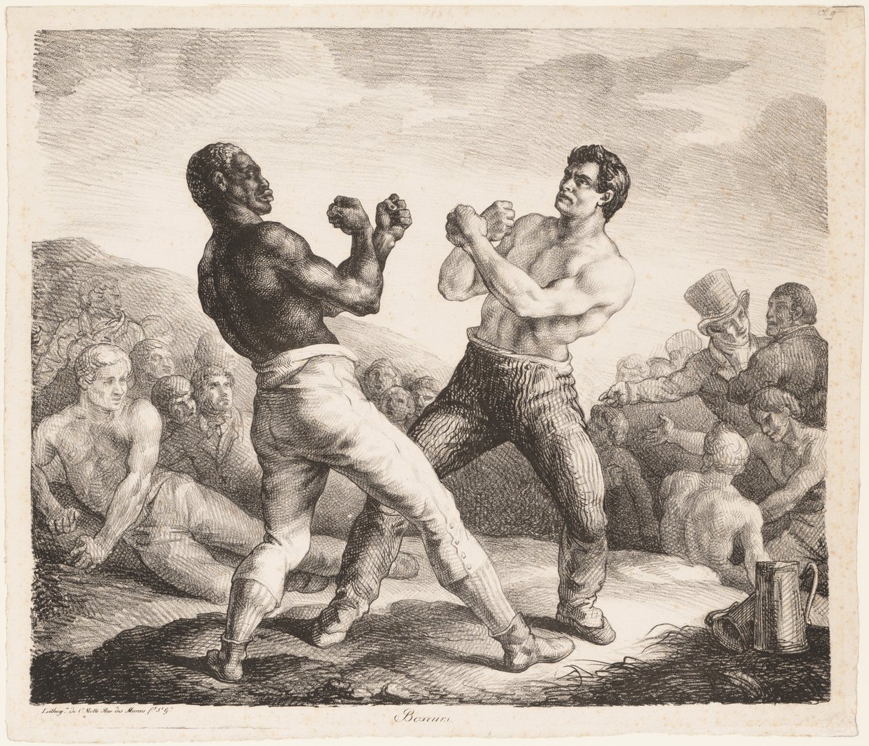 Boxerek alkotó: Theodore Gericault