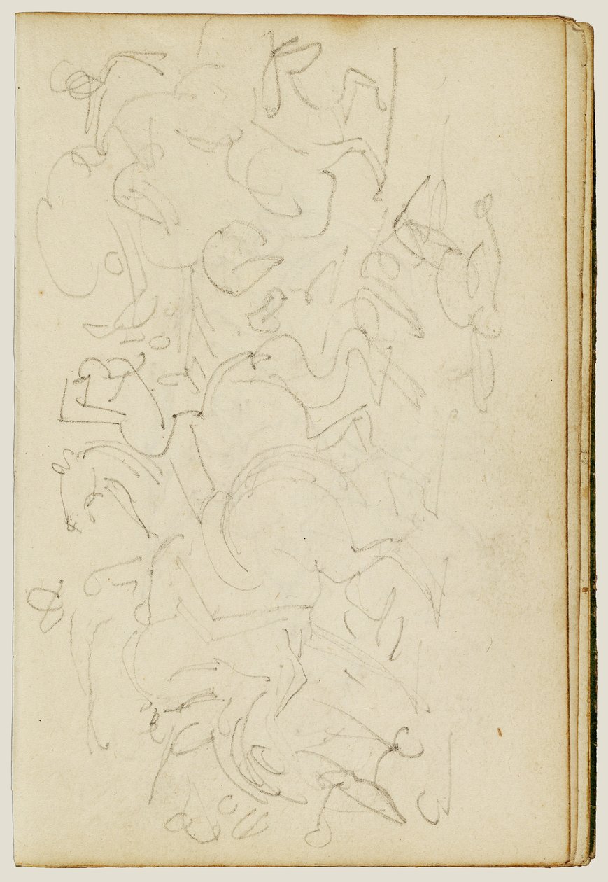 Lovas csetepaté alkotó: Theodore Gericault