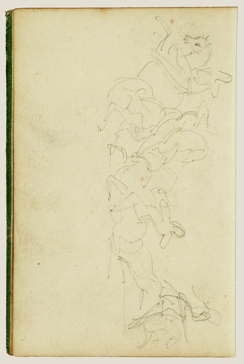 Lovas csetepaté négy lovassal alkotó: Theodore Gericault