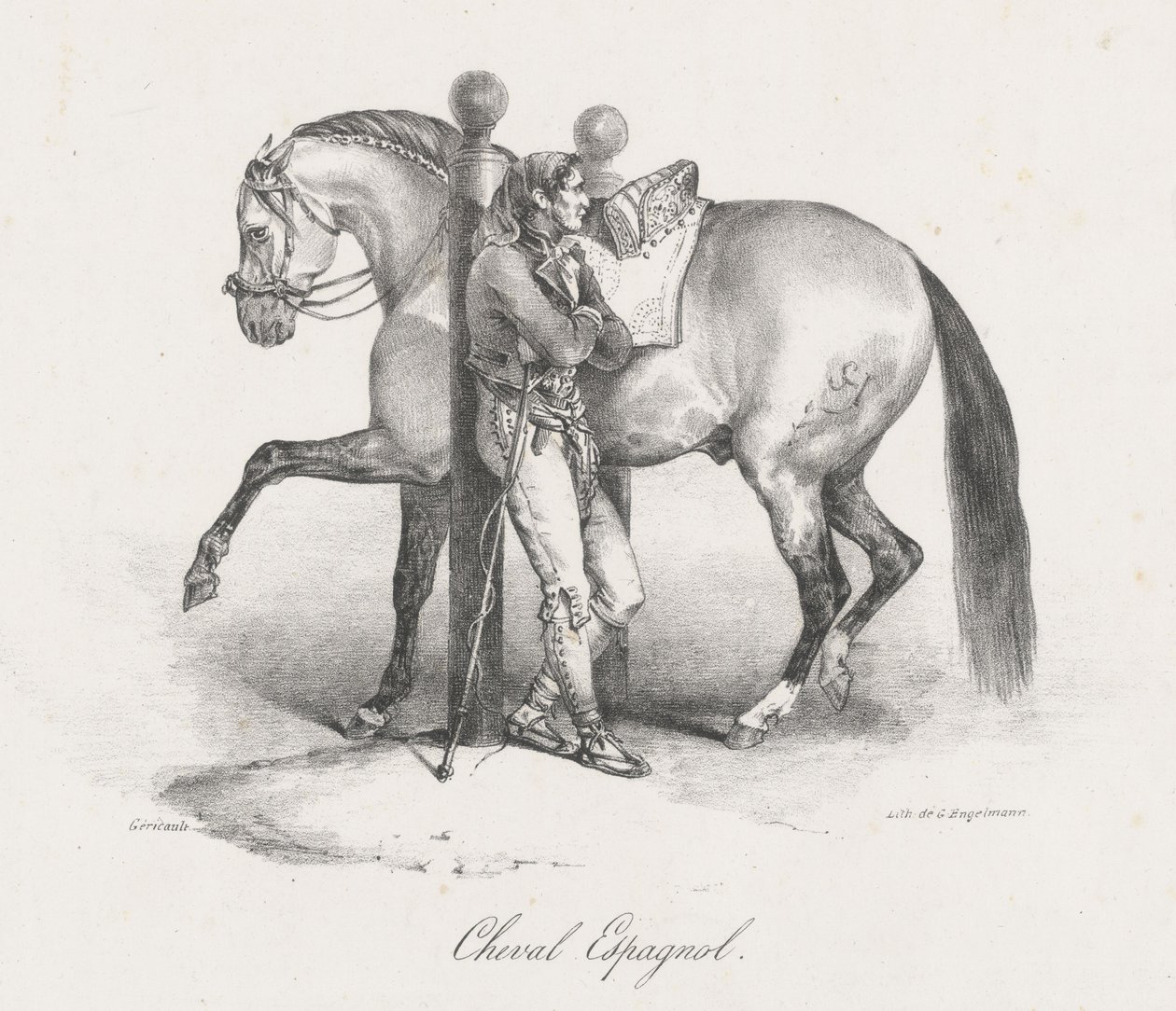 Spanyol ló (A Spanish Horse) alkotó: Theodore Gericault