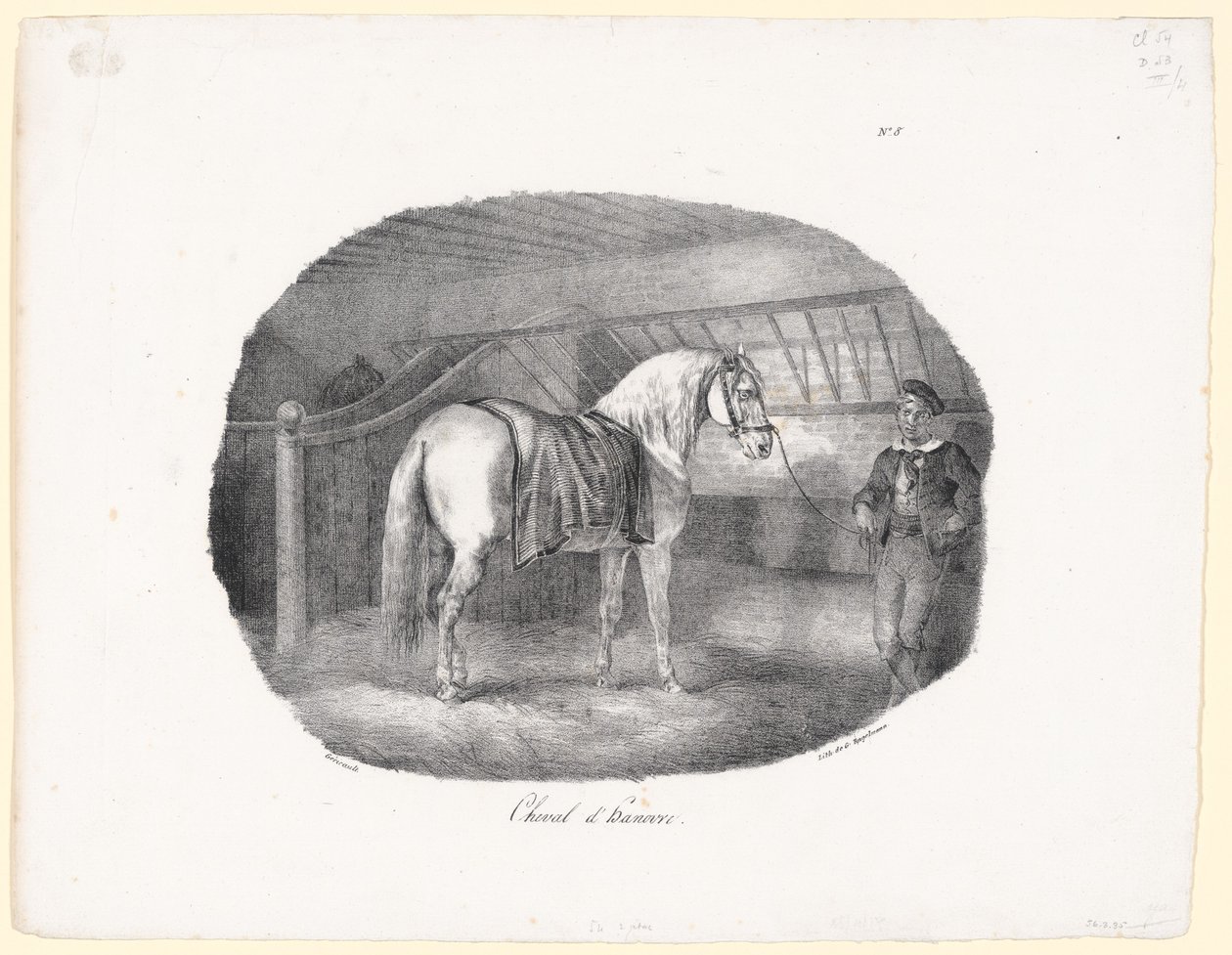 Hannoveri ló (A Hanoverian Horse) alkotó: Theodore Gericault