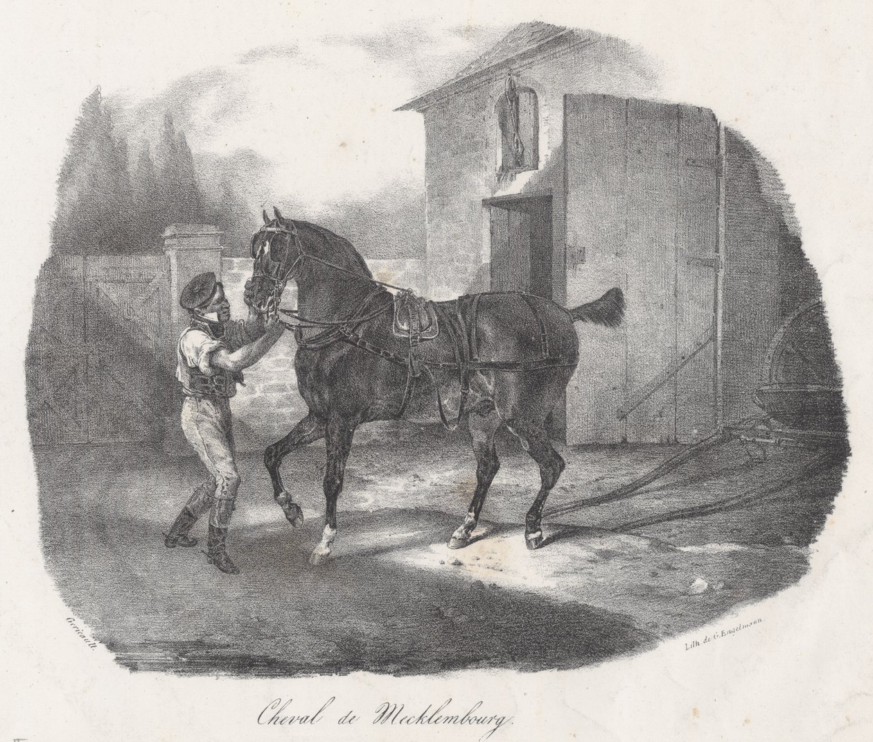 Mecklemburgi ló (A Mecklembourg Horse) alkotó: Theodore Gericault