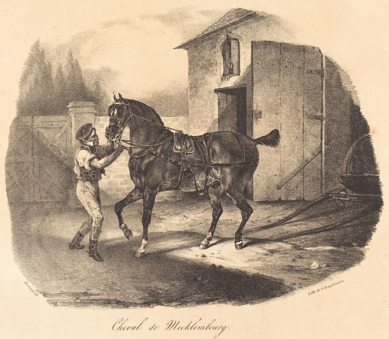 Mecklenburg ló alkotó: Theodore Gericault