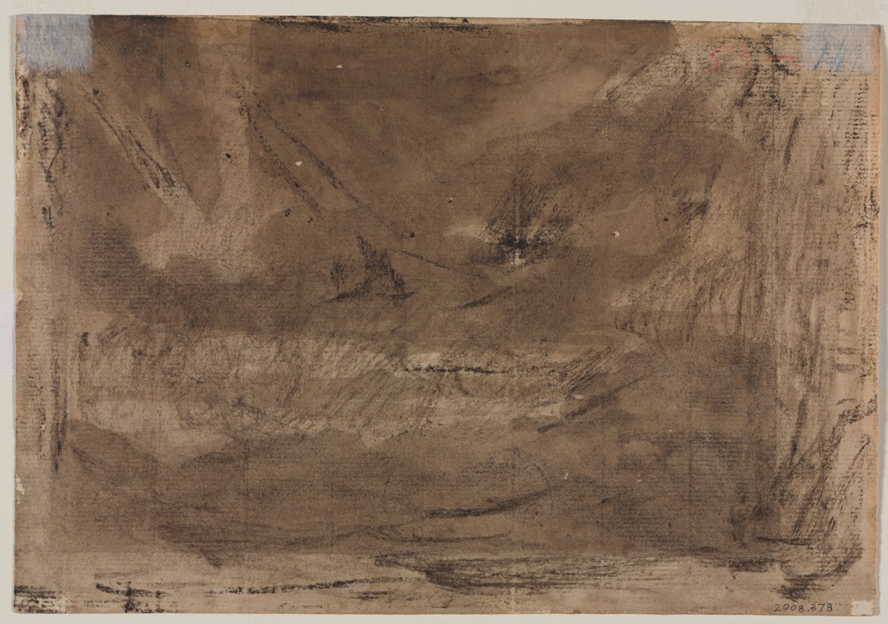 Kompozíciós tanulmány esetleg Poussins Deluge verso számára, c. 1816. alkotó: Theodore Gericault