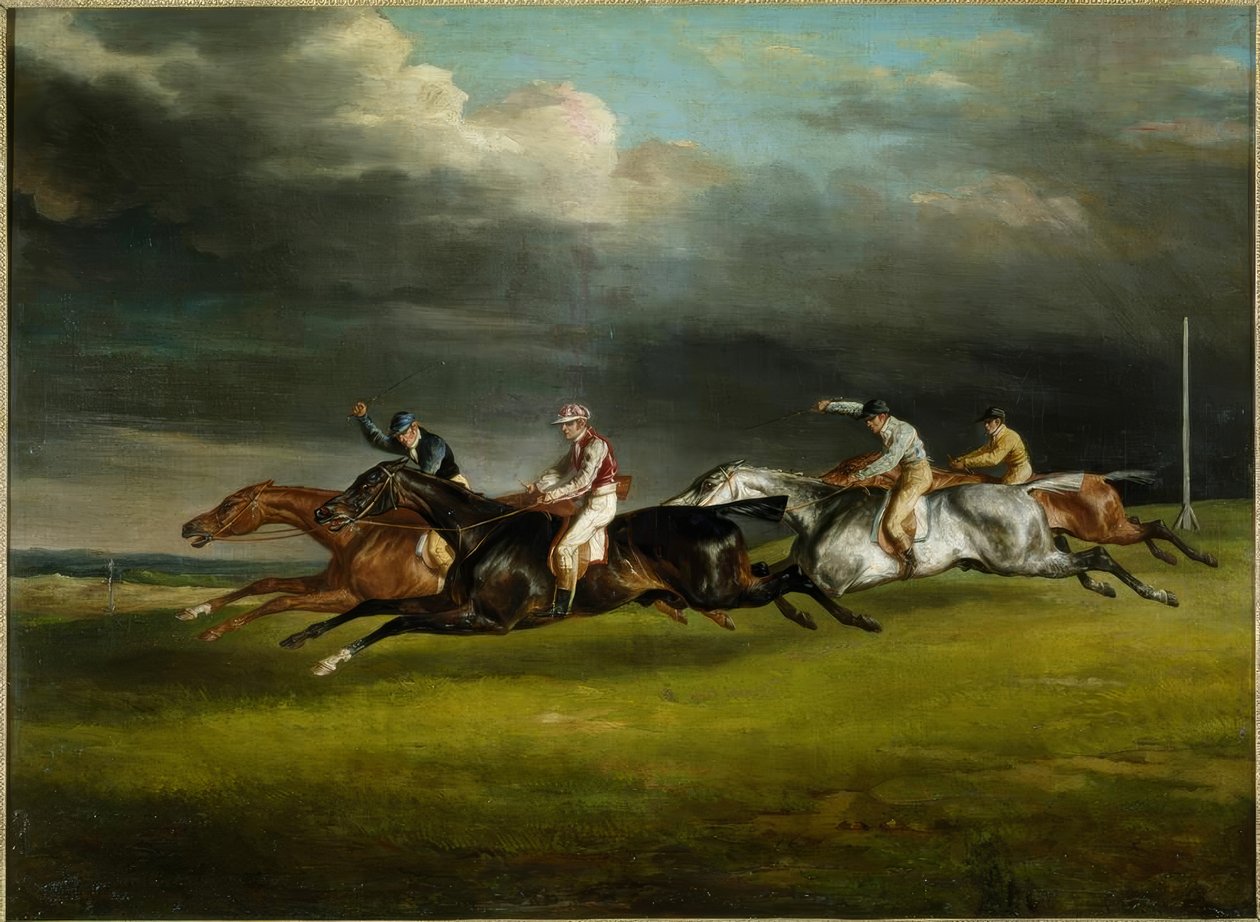 Lóverseny (1821 derbi Epsomban alkotó: Theodore Gericault