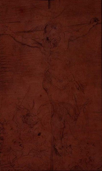 Keresztre feszítés (ceruza) alkotó: Theodore Gericault