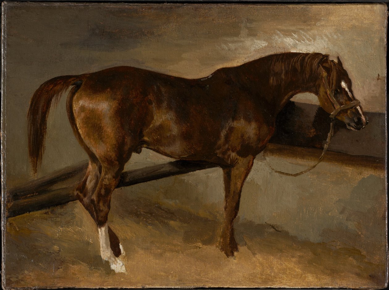 Dervis a saját istállójában alkotó: Theodore Gericault