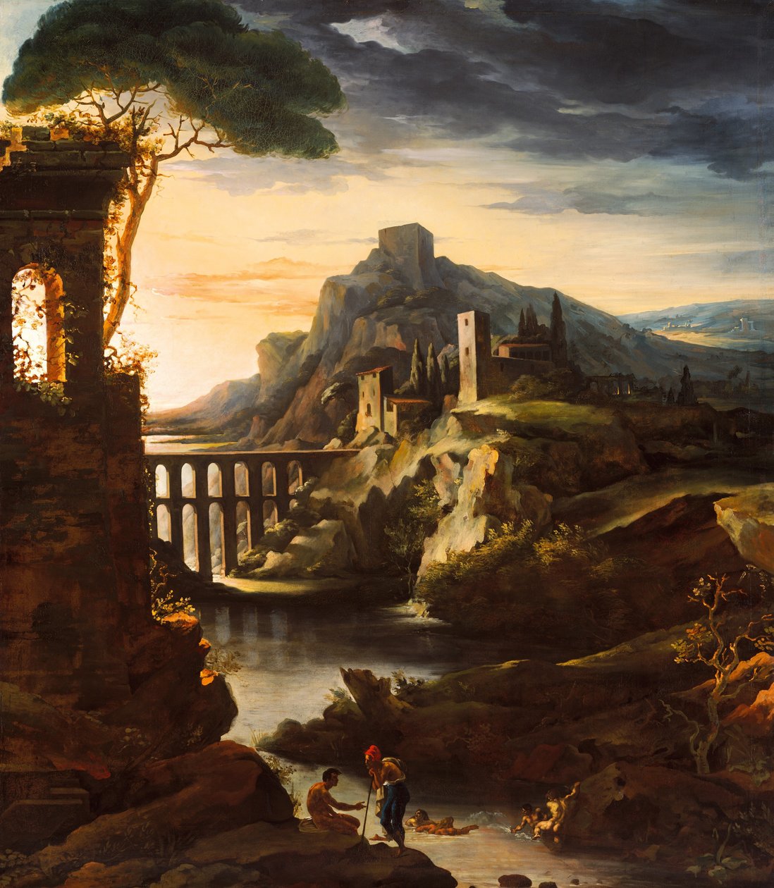 Este: Táj vízvezetékkel, 1818. alkotó: Theodore Gericault