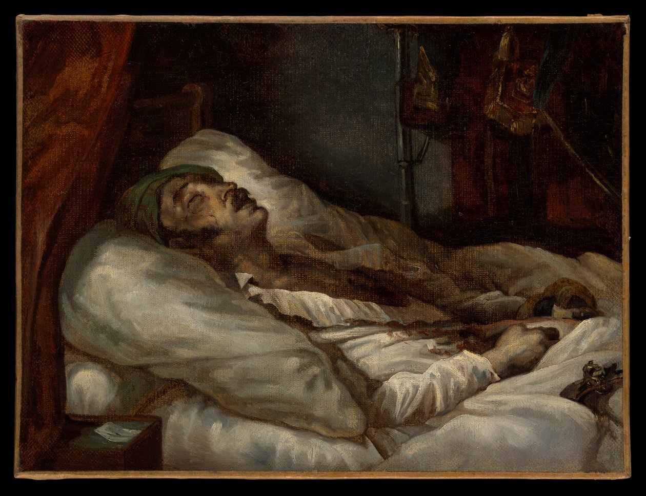 Letellier tábornok halálos ágyán alkotó: Theodore Gericault