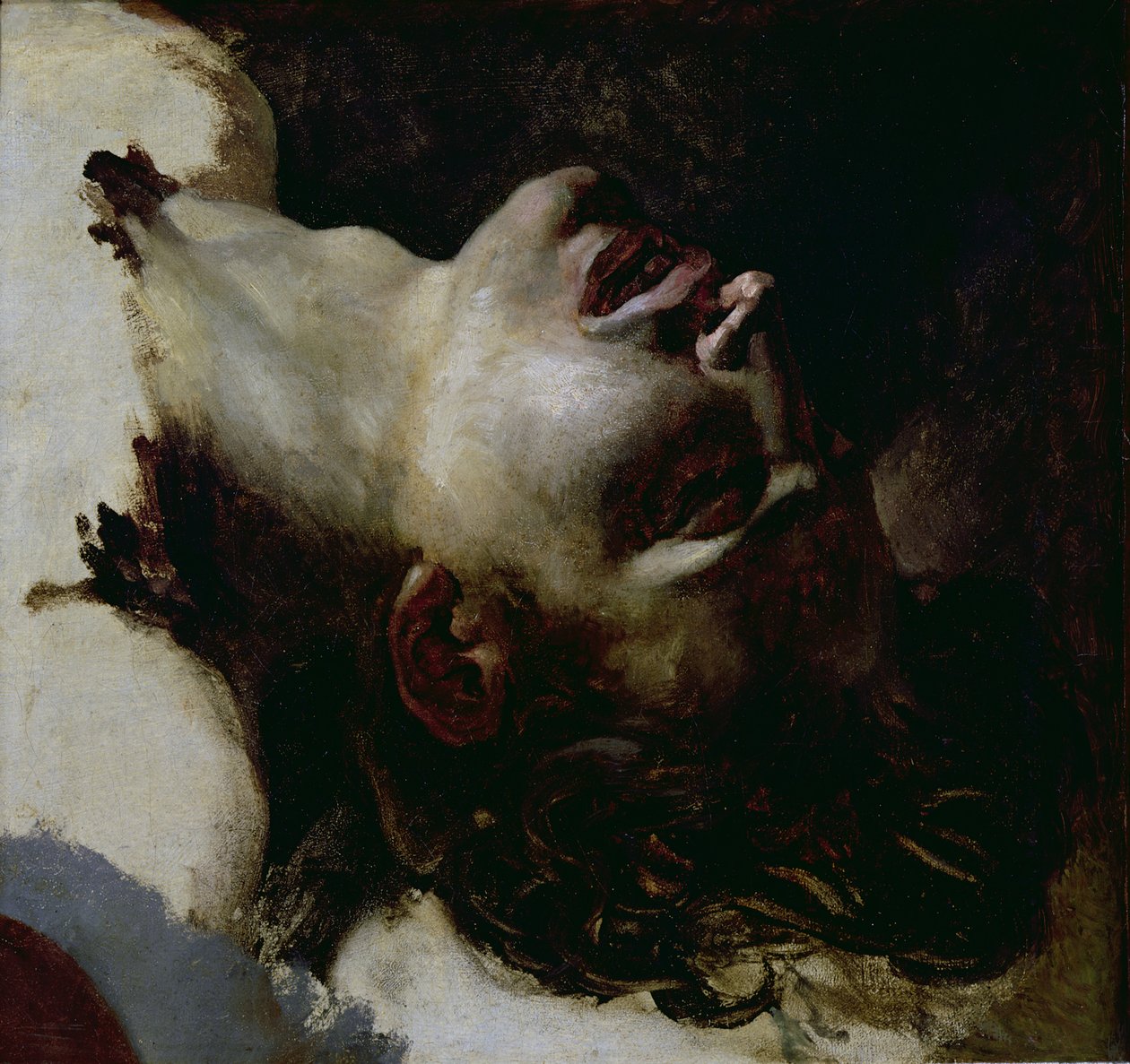 Egy halott fiatalember feje, 1819 előtt alkotó: Theodore Gericault