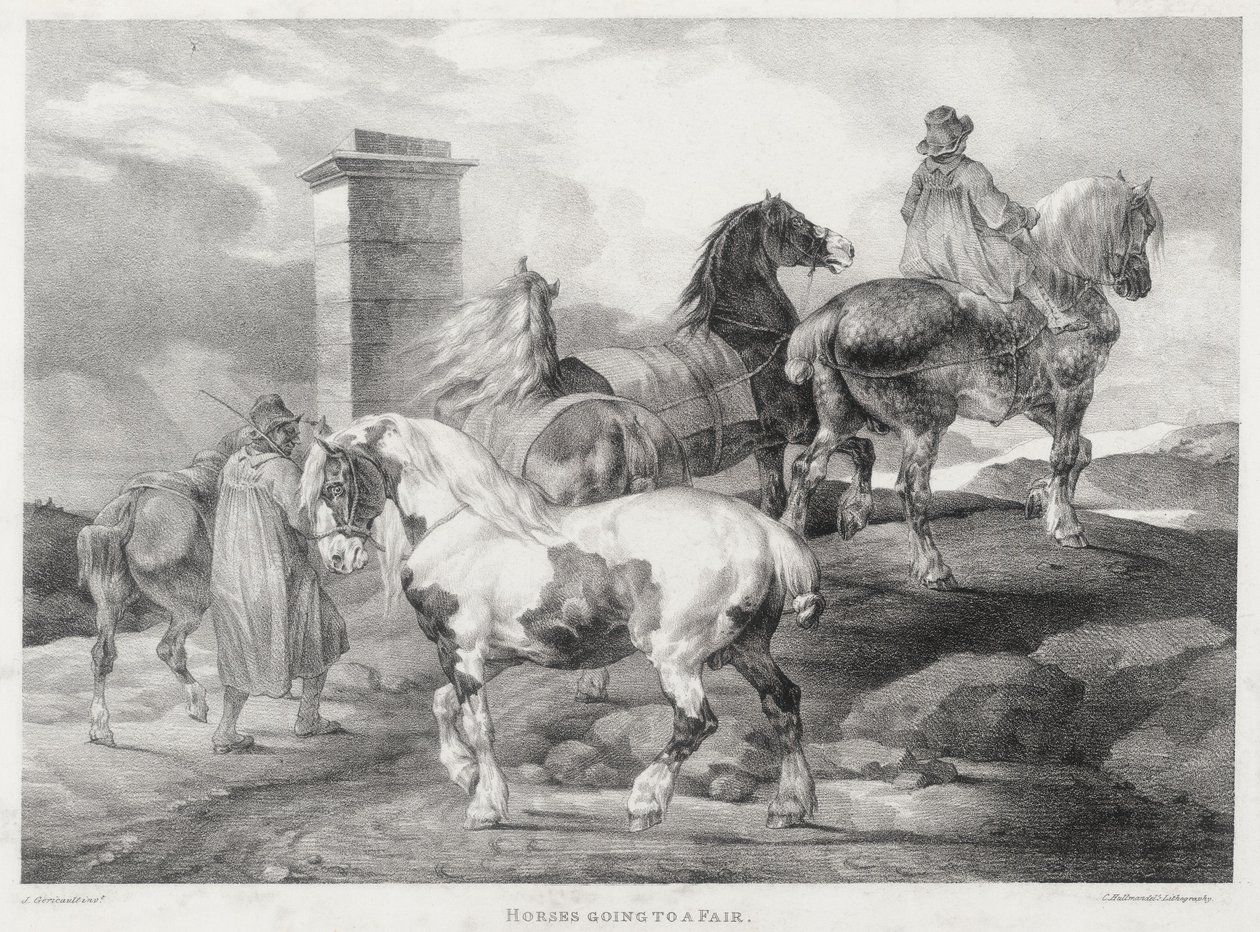 Lovak úton a vásárra alkotó: Theodore Gericault